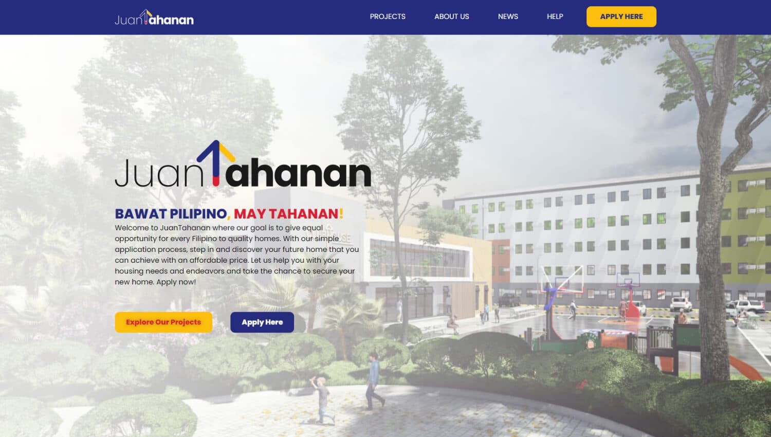 Juantahanan home page new design